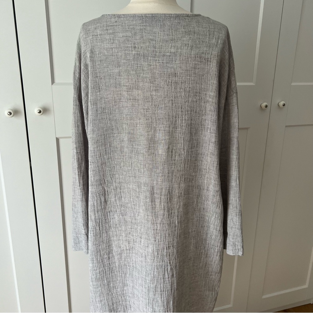 Elizabeth Suzann Lara Linen Grey Long Dress sz. XS - Picture 5 of 11